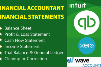 do balance sheet, profit and loss using qbo, xero, excel