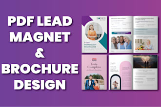 create modern PDF lead magnet, brochure and ebook design