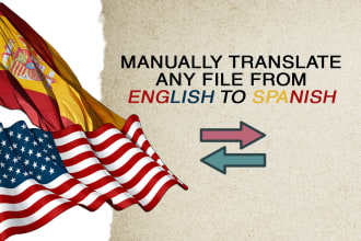 manually translate any file from english to spanish