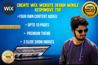 wix website landing page wix portfolio designer