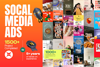 design social media ads, video ads, facebook and instagram posts