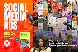 design social media ads, video ads, meta posts