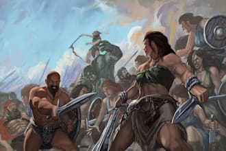 make a battle illustration