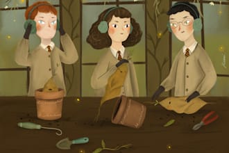 create a beautiful digital illustration