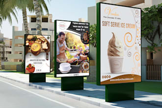 design amazing advertising poster and  billboard