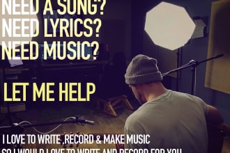 write a song or instrumental personalised to your liking