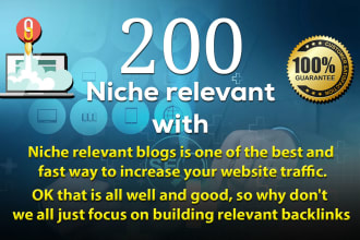 do 200 niche relevant backlinks blog comments service seo
