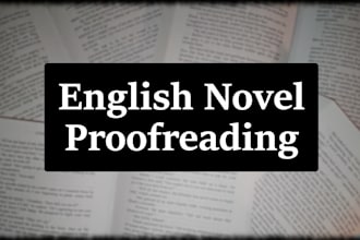 proofread english fiction books