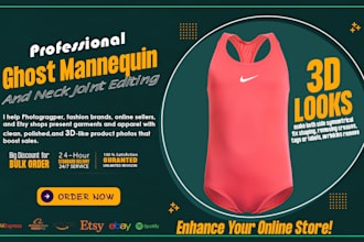 do ghost mannequin and neck joint editing for apparel photos
