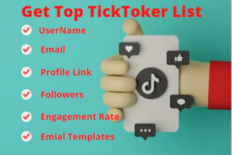 find top tiktok influencer list for tiktok influencer marketing