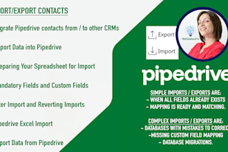 import and format your contacts into pipedrive