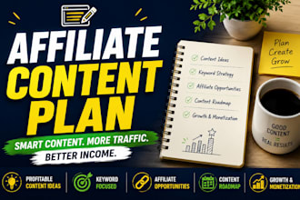 create an affiliate content plan for your blog