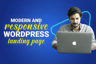 design elementor landing page or wordpress landing page