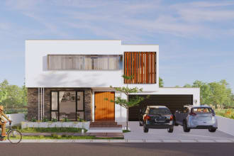 design 3d exterior or interior with realistic rendering