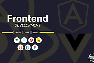 do frontend development with vue js and nuxt js