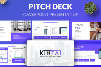 create modern powerpoint presentation slides and pitch deck