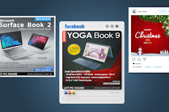 design social media ads, posters and banners