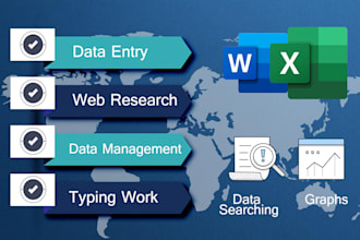 do data entry and admin work, excel or google sheets