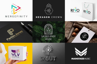 design flat and minimalist logo for your brand