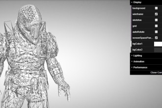 make three js scene