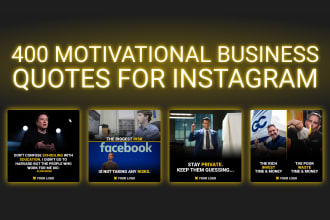 design 400 motivational business quotes for instagram