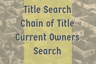 do current owner search title search full search