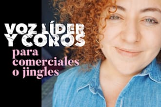 sing on your commercial or jingle in spanish