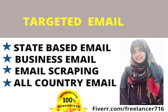 provide you niche targeted email list and email marketing