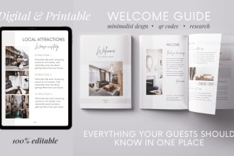 make a custom welcome book for your airbnb guests