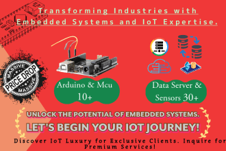 do iot, embedded system, arduino programming for esp8266, esp32, embedded coding