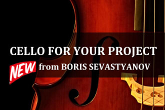 record cello professionally for any project