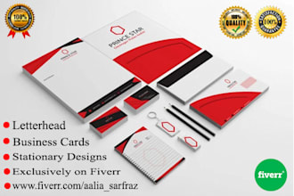 do amazing letterhead,business card and stationary design