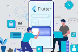 create a flutter app for iphone and android
