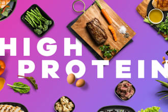 write high protein and fitness recipes