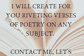 write a creative poem with rhymes