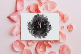 do watercolor, feminine logo