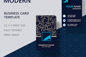 design modern double sided business card