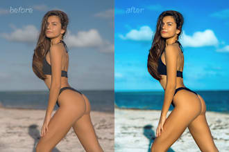 do high end photo editing, retouching and photo enhancement