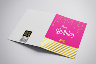 design birthday cards, typography postcards or wedding invites
