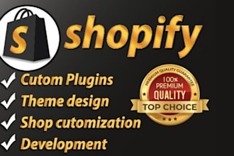 edit, fix or customize shopify website shopify store