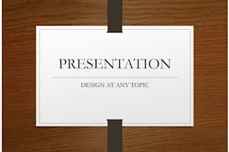 write any type of presentation slides ppt