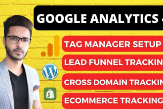 fix or set up ga4, gtm, lead, form submit, purchase tracking for wordpress