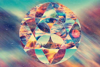 create abstract geometric digital art