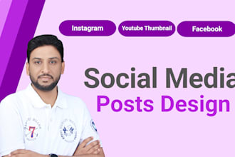 design social media posts for instagram and facebook