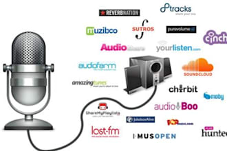 create 25 quality back links from high page rank audio sites