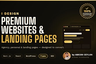 design a premium website, landing page or personal portfolio site
