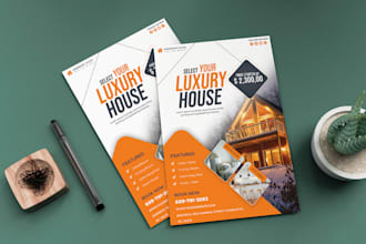 design a professional flyer or brochure for your business