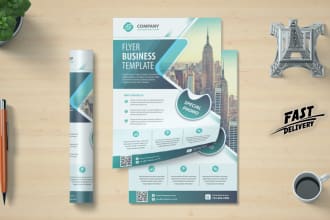 design urgent flyer, brochure, and leaflet