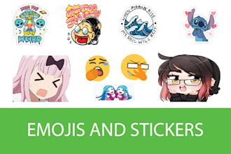design amazing stickers and emojis