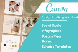 design editable canva template for social media and blogpost